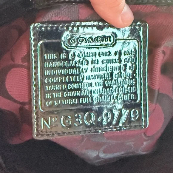 Vintage Coach Leather Tote Bag Black Large Shoulder Bag Classic Everyday Purse - Picture 6 of 17